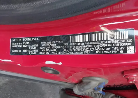 2024 Dodge Hornet R/T Eawd z USA, uszkodzony, nr VIN ZACPDFCW8R3A24745